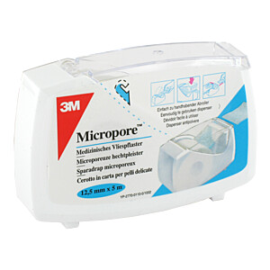 MICROPORE Vliespfl.1,25cmx5m m.Abr.1530NP-0SD