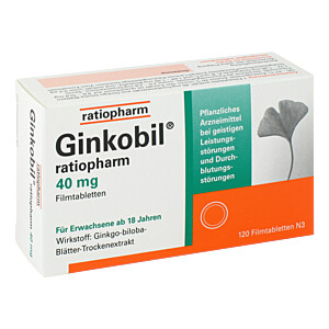 GINKOBIL-ratiopharm 40 mg Filmtabletten