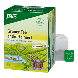 GRÜNER TEE entkoffeiniert Bio Salus Filterbeutel