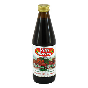VITAGARTEN Preiselbeer Cranberry Fruchtsaft