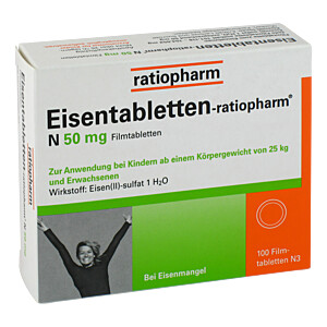 EISENTABLETTEN-ratiopharm N 50 mg Filmtabletten