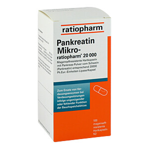 PANKREATIN Mikro-ratio.20.000 magensaftresistentHartkaps.