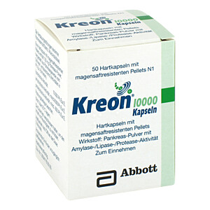 KREON 10.000 Hartkps.m.magensaftresistentüberz.Pellets
