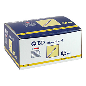 BD MICRO-FINE+ Insulinspr.0,5 ml U40 8 mm