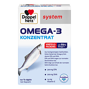 DOPPELHERZ Omega-3 Konzentrat system Kapseln