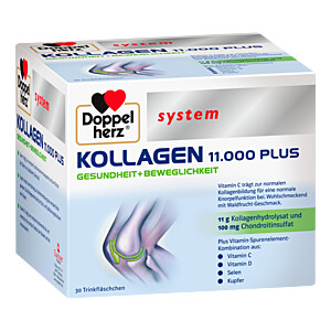 DOPPELHERZ Kollagen 11.000 Plus system Ampullen