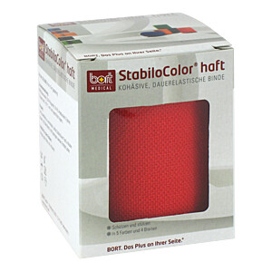 BORT StabiloColor haft Binde 8 cm rot