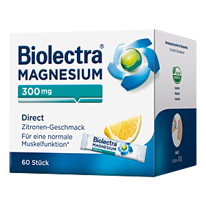 BIOLECTRA Magnesium 300 mg Direct Zitrone Sticks