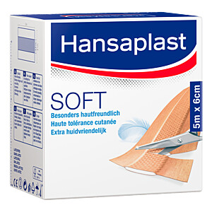 HANSAPLAST Soft Pflaster 6 cmx5 m Rolle