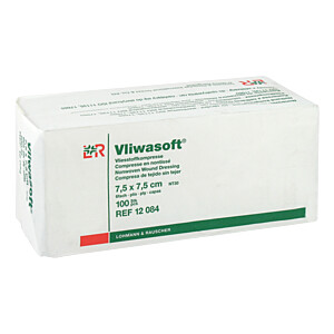 VLIWASOFT Vlieskompressen unsteril 7,5x7,5 cm 6l.