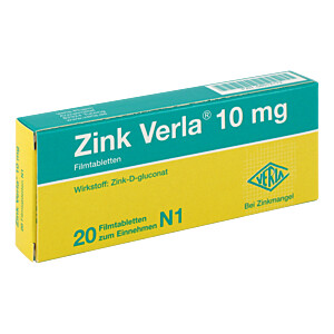 ZINK VERLA 10 mg Filmtabletten