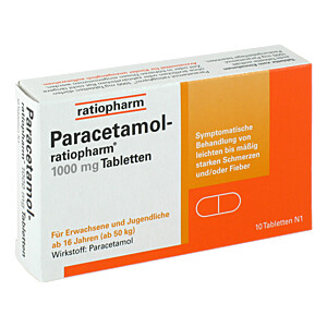 PARACETAMOL-ratiopharm 1.000 mg Tabletten