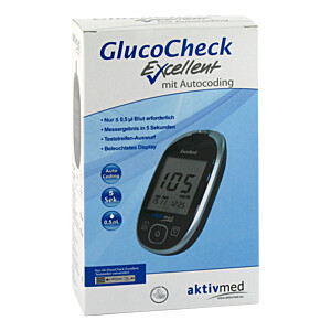 GLUCOCHECK Excellent Blutzuckermessger.Set mg-dl