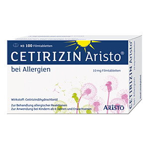 CETIRIZIN Aristo bei Allergien 10 mg Filmtabletten