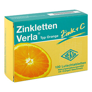 ZINKLETTEN Verla Orange Lutschtabletten
