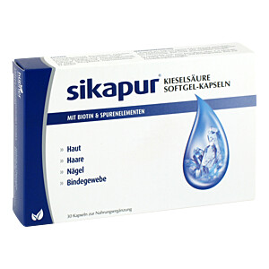 SIKAPUR Kieselsäure Softgel-Kapseln mit Biotin