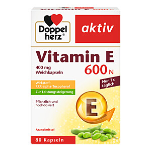 DOPPELHERZ Vitamin E 600 N Weichkapseln