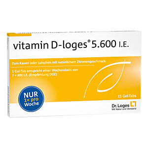 VITAMIN D-LOGES 5.600 I.E. Wochendepot Kautabletten