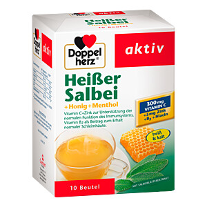 DOPPELHERZ heißer Salbei+Honig+Menthol Granulat