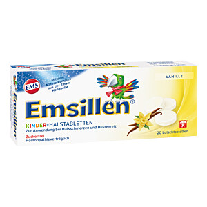 EMSILLEN Kinder Halstabletten Vanille