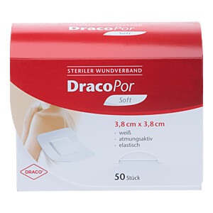 DRACOPOR Wundverband 3,8x3,8 cm steril