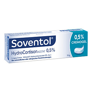 SOVENTOL Hydrocortisonacetat 0,5 prozent Creme