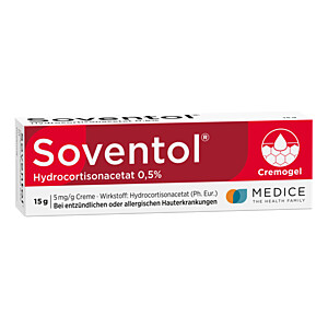 SOVENTOL Hydrocortisonacetat 0,5 prozent Creme