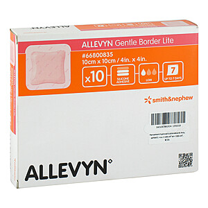 ALLEVYN Gentle Border Lite 10x10 cm Schaumverb.