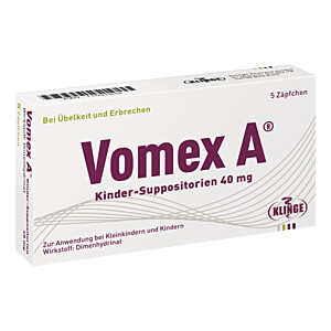 VOMEX A Kinder-Suppositorien 40 mg