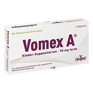 VOMEX A Kinder-Suppositorien 70 mg forte