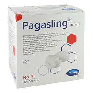 PAGASLING Mulltupfer steril Grösse 3 pflaumengroß