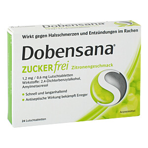 DOBENSANA zuckerfrei Zitronengesc.1,2mg-0,6mg Lut.