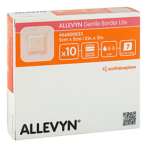 ALLEVYN Gentle Border Lite 5x5 cm Schaumverb.