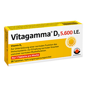 VITAGAMMA D3 5.600 I.E .Vitamin D3 NEM Tabletten