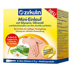 ZIRKULIN Mini-Einlauf mit Glyzerin Klistiere