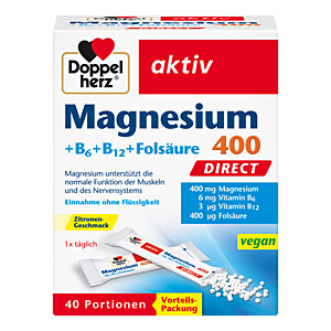 DOPPELHERZ Magnesium+B Vitamine DIRECT Pellets