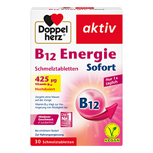 DOPPELHERZ B12 Energie Sofort Schmelztabletten