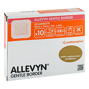 ALLEVYN Gentle Border 10x10 cm Schaumverb.