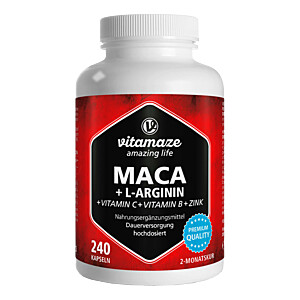 MACA 4:1 hochdosiert+L-Arginin Kapseln