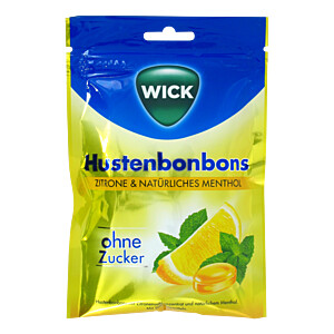 WICK Zitrone & nat.Menthol Bonb.ohne Zucker Beutel