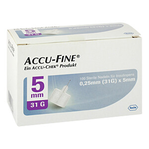 ACCU FINE sterile Nadeln f.Insulinpens 5 mm 31 G
