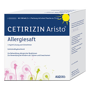 CETIRIZIN Aristo Allergiesaft 1 mg-ml Lsg.z.Einn.