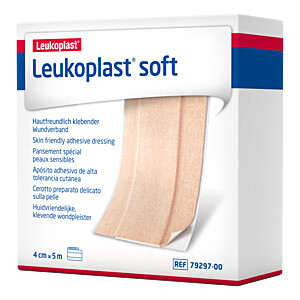 LEUKOPLAST soft Pflaster 4 cmx5 m Rolle