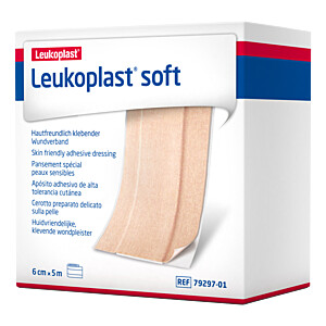 LEUKOPLAST soft Pflaster 6 cmx5 m Rolle