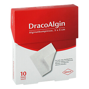 DRACOALGIN 5x5 cm Alginatkompresse