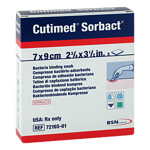 CUTIMED Sorbact Kompressen 7x9 cm