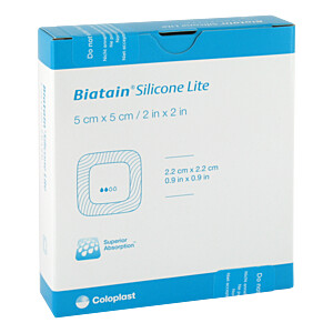 BIATAIN Silicone Lite Schaumverband 5x5 cm