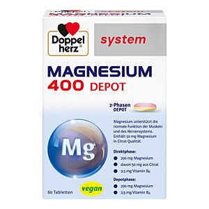 DOPPELHERZ Magnesium 400 Depot system Tabletten