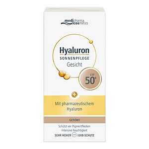 HYALURON SONNENPFLEGE Gesicht Creme LSF 50+ getönt