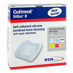 CUTIMED Siltec B Schaumverb.12,5x12,5 cm m.Haftr.